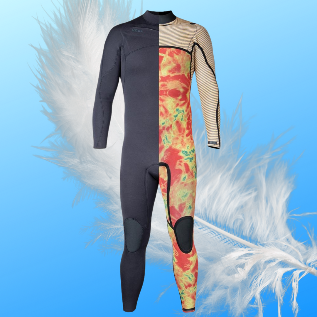 Thermo Dry Celliant interior lining of XCEL COMP X 5/4mm wetsuit