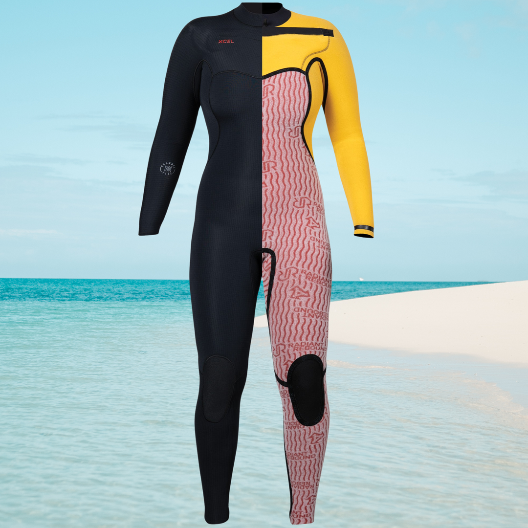 Black wetsuit XCEL Infiniti 3/2mm WN32Z2L4 inside linner