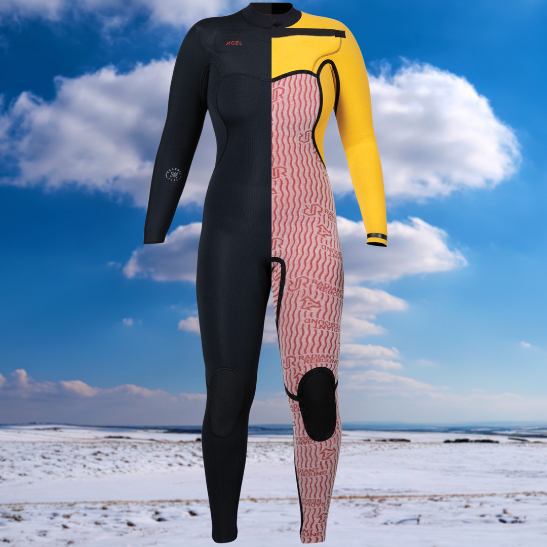 woman wetsuit XCEL Infiniti 4/3mm WN54Z2L4 inside view
