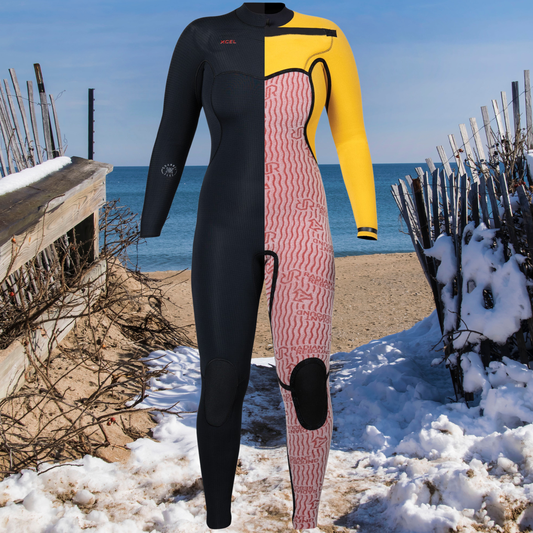 woman wetsuit XCEL Infiniti 5/4mm WN54Z2L4 inside view