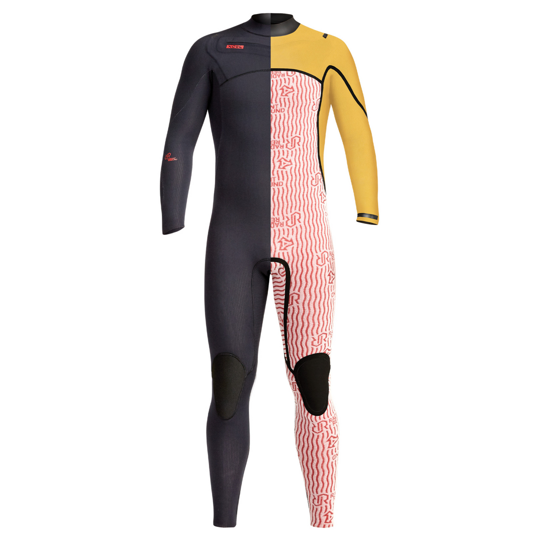 XCEL Infiniti 5/4mm wetsuit sleeve and seam detail – Fusion X taped