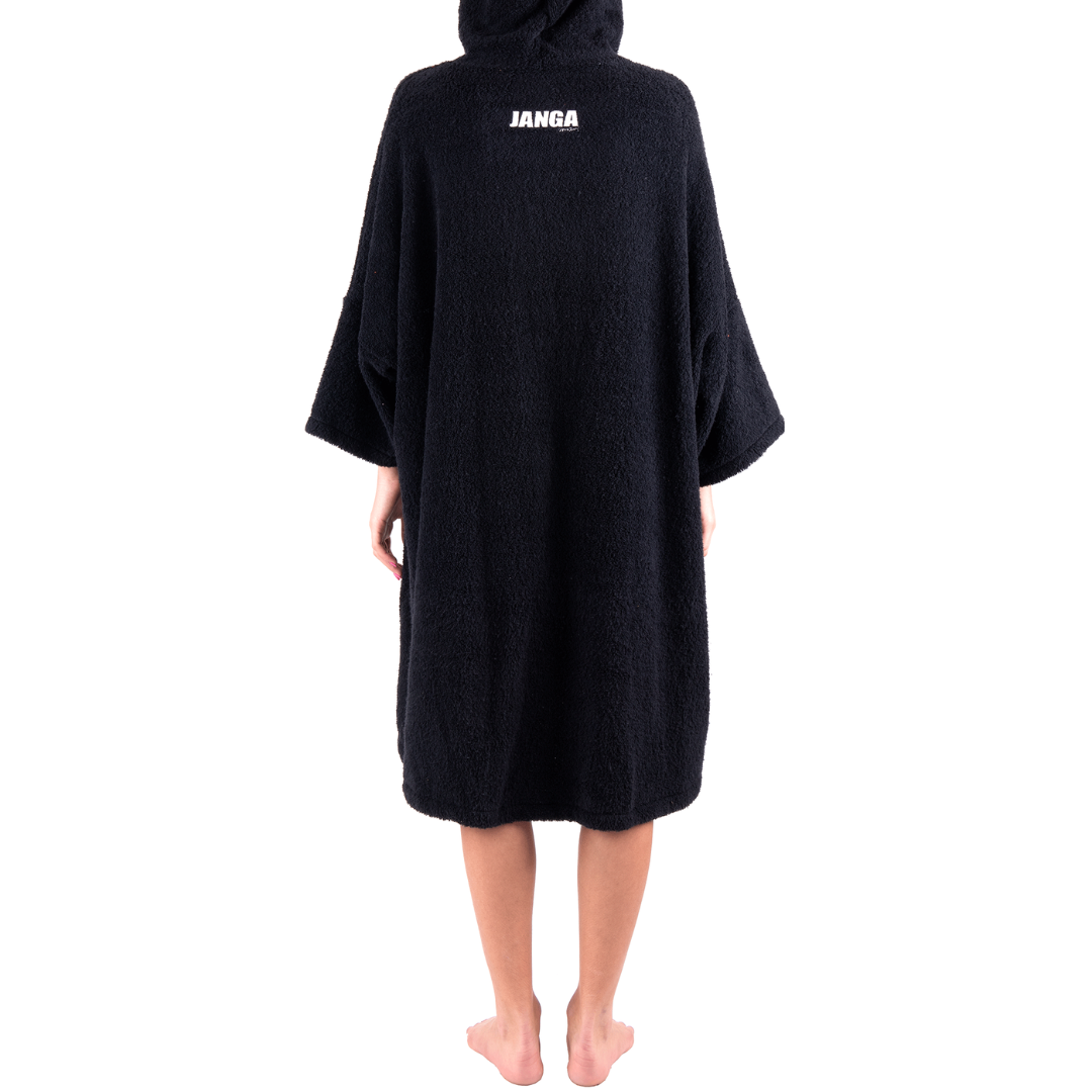 Woman poncho JANGA Plus Black
