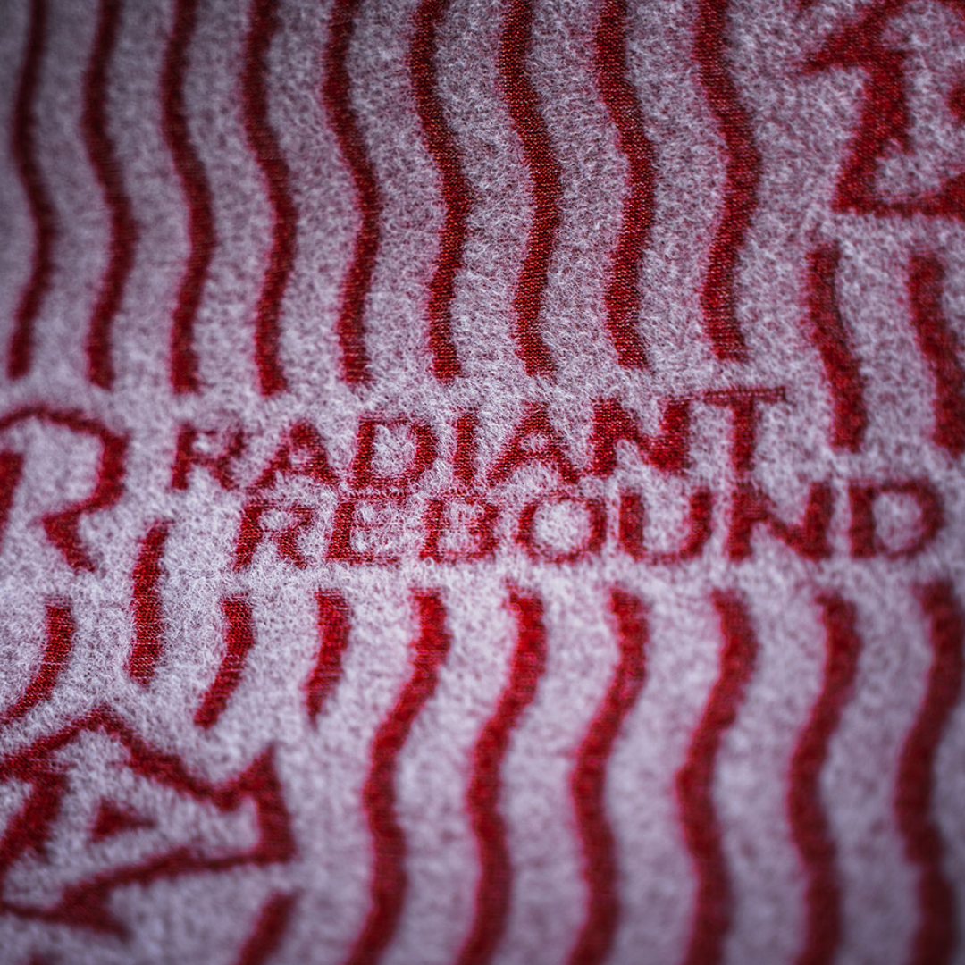 Close-up – Radiant Rebound chest panel on XCEL Infiniti Hooded 6/5mm wetsuit