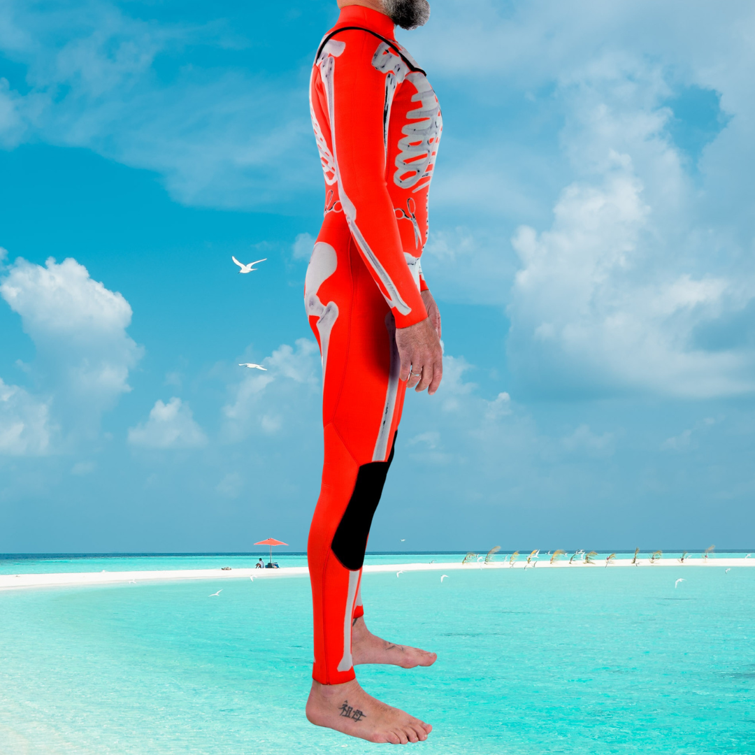Wetsuit 3/2mm JANGA ANALOG red