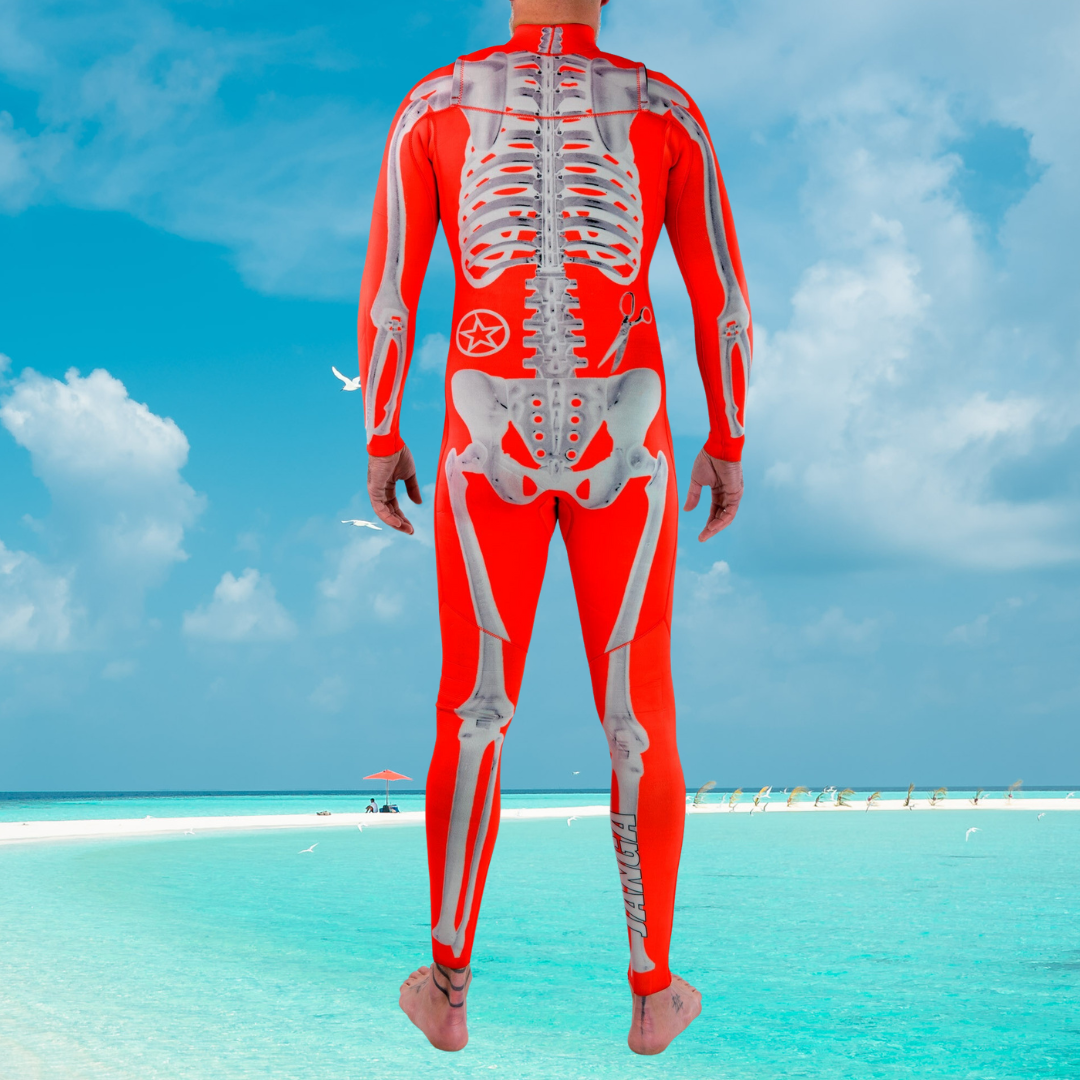Wetsuit 3/2mm JANGA ANALOG red