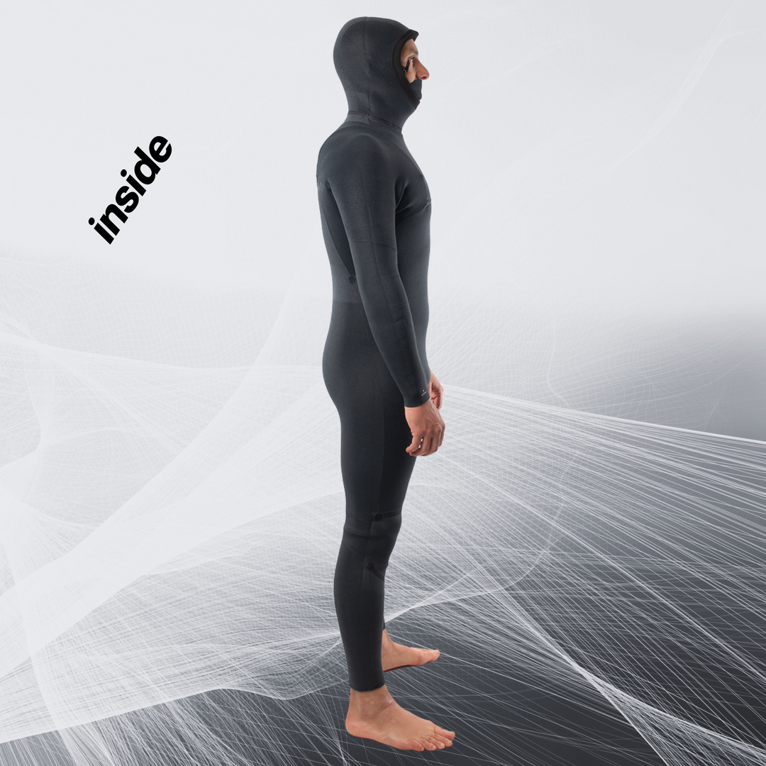 hooded wetsuit for surfing