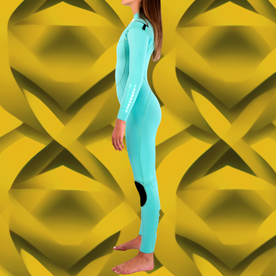 woman wetsuit blue 4/3mm