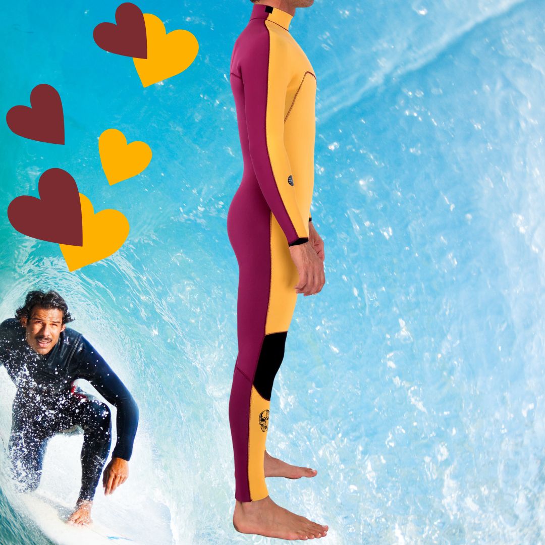 Close-up – premium JANGAprene Yellow and Red neoprene texture