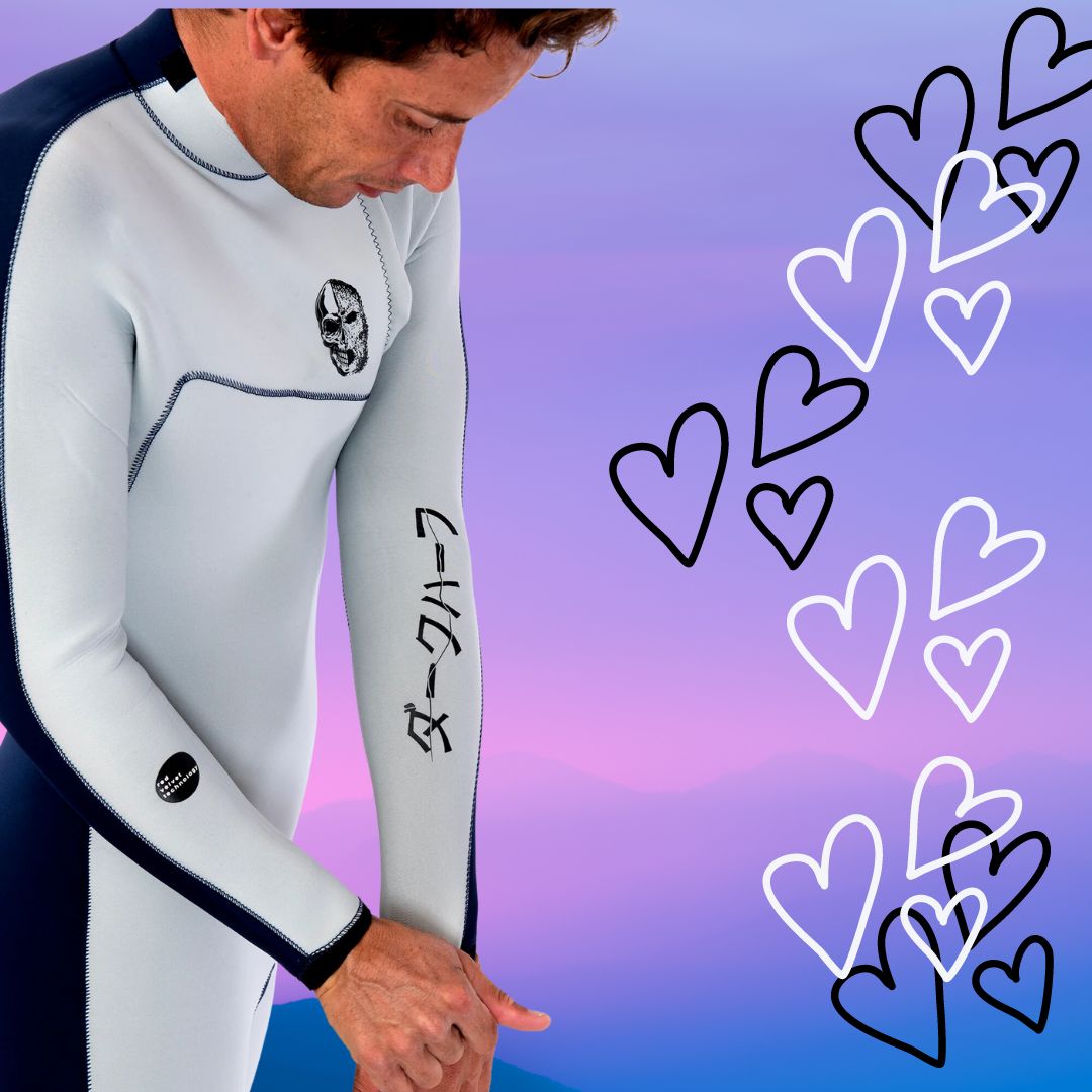 Close-up – premium JANGAprene white and black neoprene texture