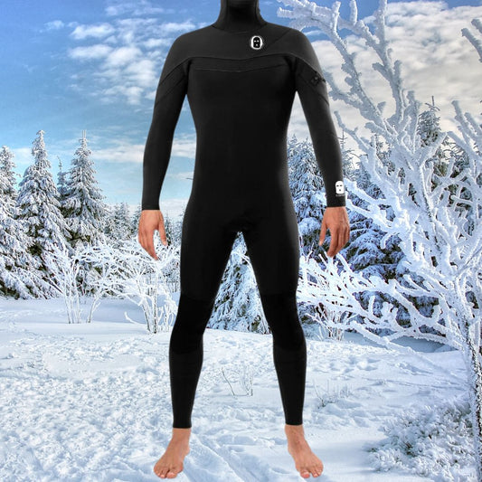 Front view of JANGA BASTARD HOODED PLUS SERIES 5/4mm men’s wetsuit