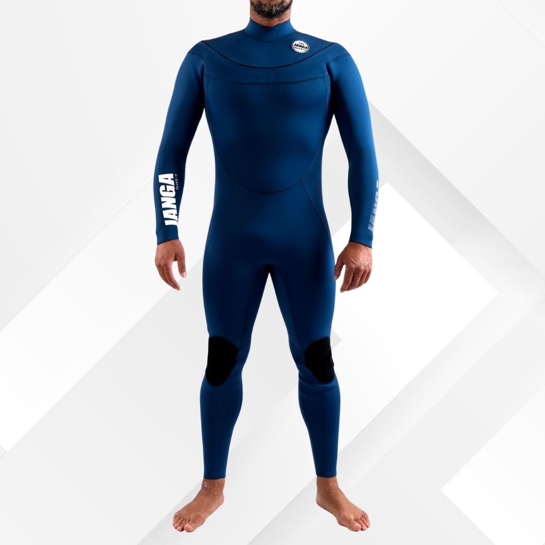Men's JANGA PLUS SERIES 4/3mm Blue surf wetsuit for kite,surf,windsurfing