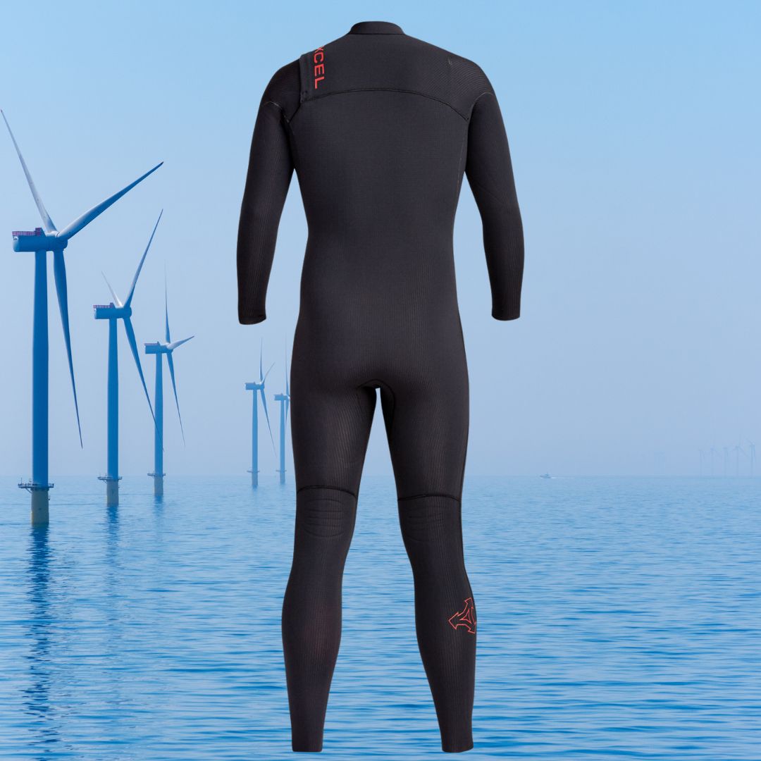 Back panel design of XCEL Infiniti LTD 4/3mm wetsuit