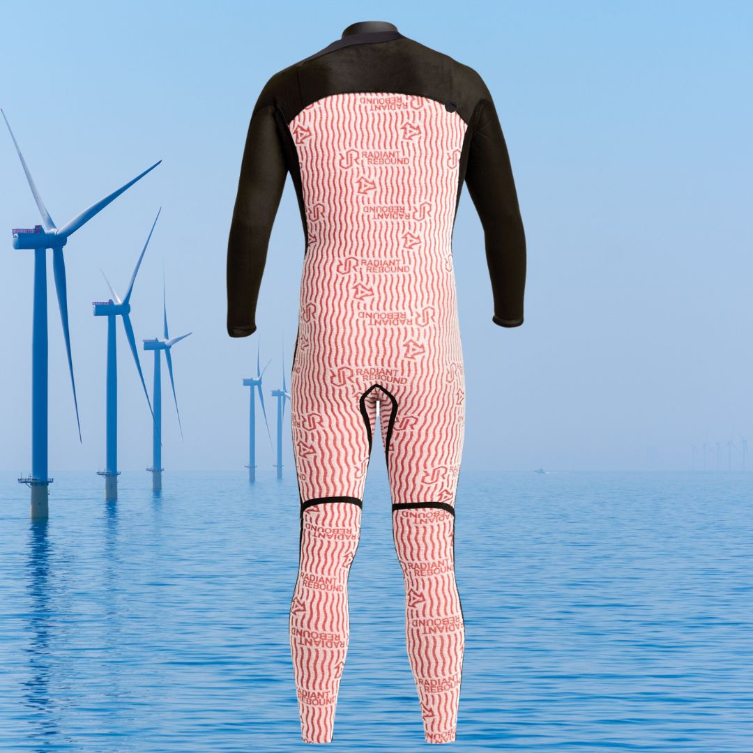 back view inside Radiant Rebound   lining in XCEL Infiniti wetsuit