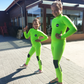 Action shot – Child surfing in JANGA Fineline 4/3mm bright wetsuit