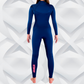 Back side — Navy JANGA PLUS wetsuit with Long JAP back zipper