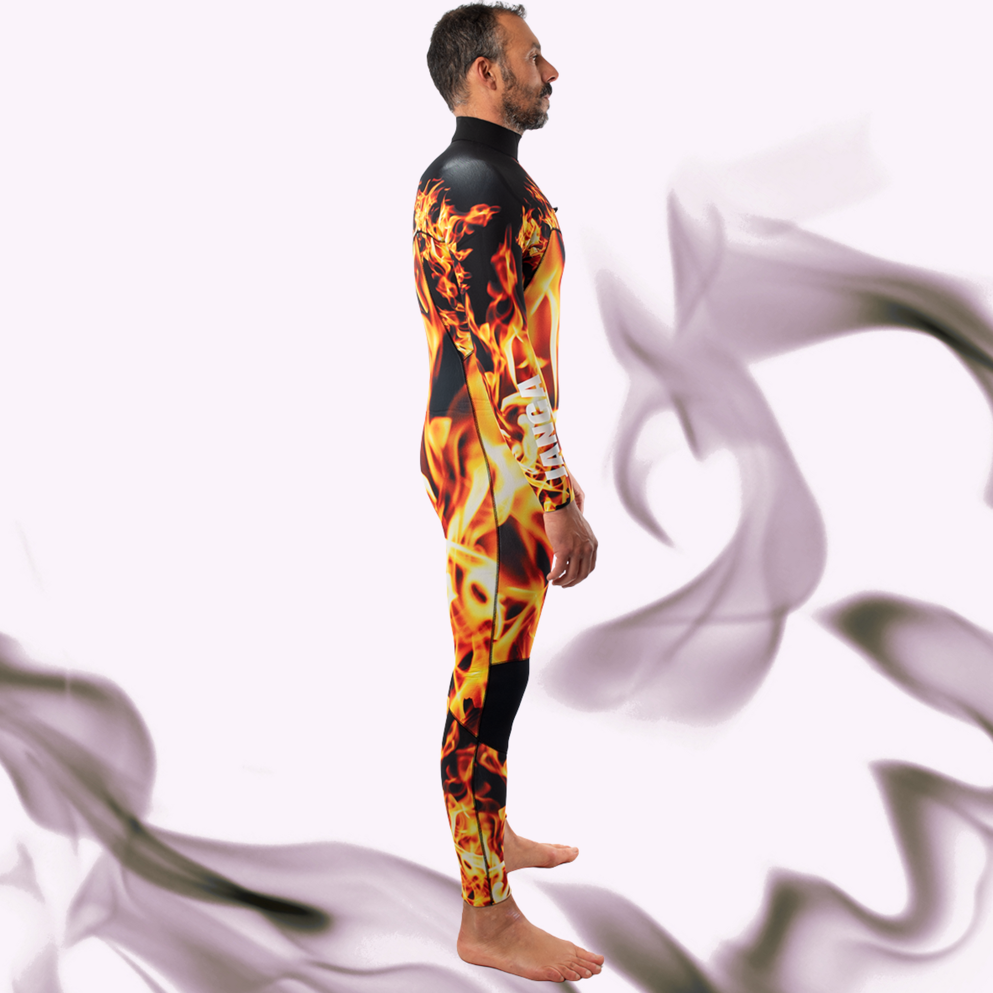Side view – Men's JANGA The Chosen Inferno 4/3mm no-zip wetsuit