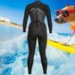 Back view – Women's XCEL Axis X 5/4mm wetsuit with water barrier back zip