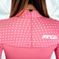 Close-up Yamamoto limestone neoprene — JANGA PLUS SERIES 4/3 Pink wetsuit