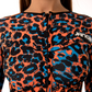 Close-up of orange sublimation print – JANGA ALL STARS JANGLE 2mm wetsuit