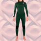  JANGA PLUS SERIES X-ZIP 4/3mm Green wetsuit with Yamamoto limestone neoprene