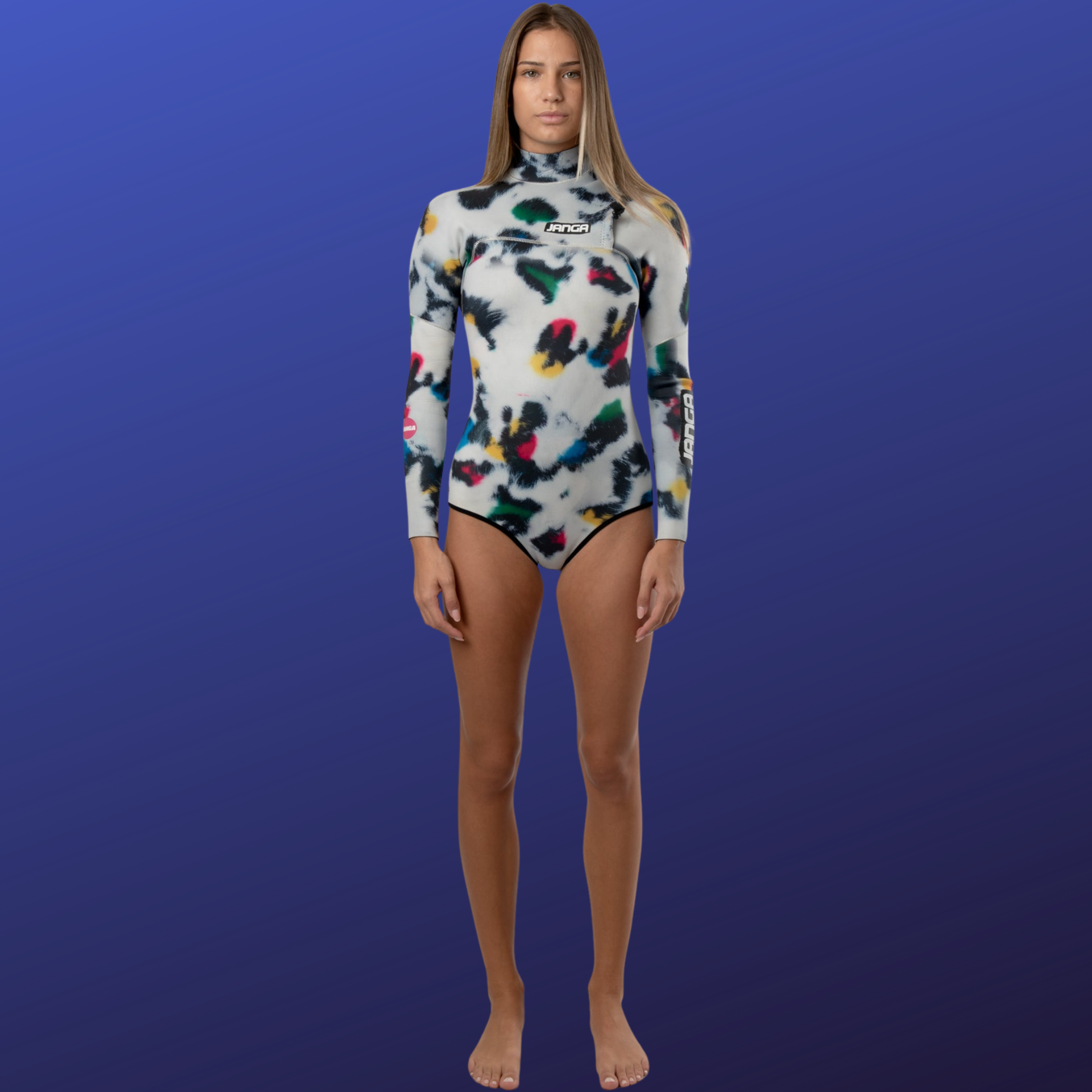 front view of JANGA JANGLE Higher Cut new collection  2026 women's wetsuit 
