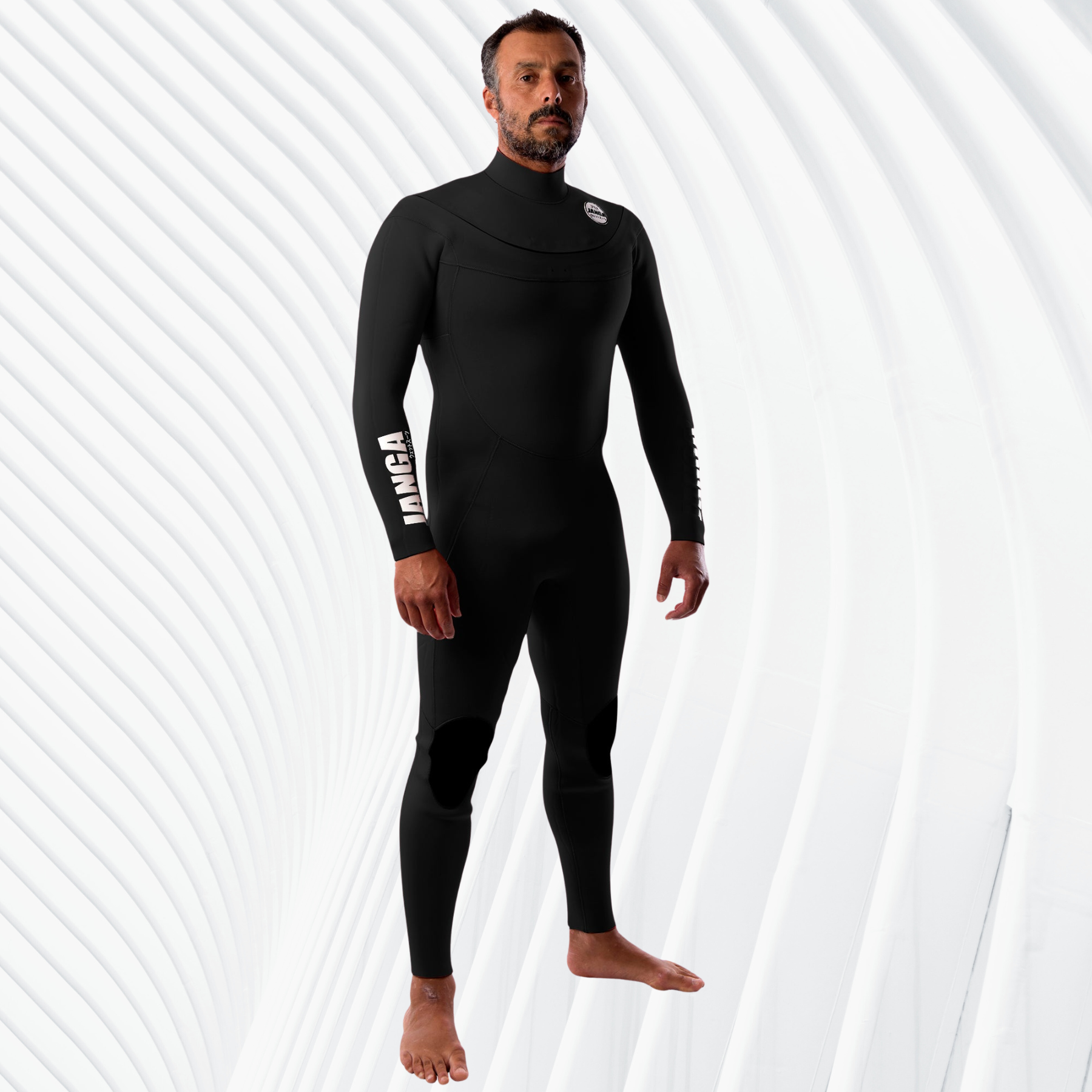 Mens janga wetsuit front zip 4/3mm plus series 