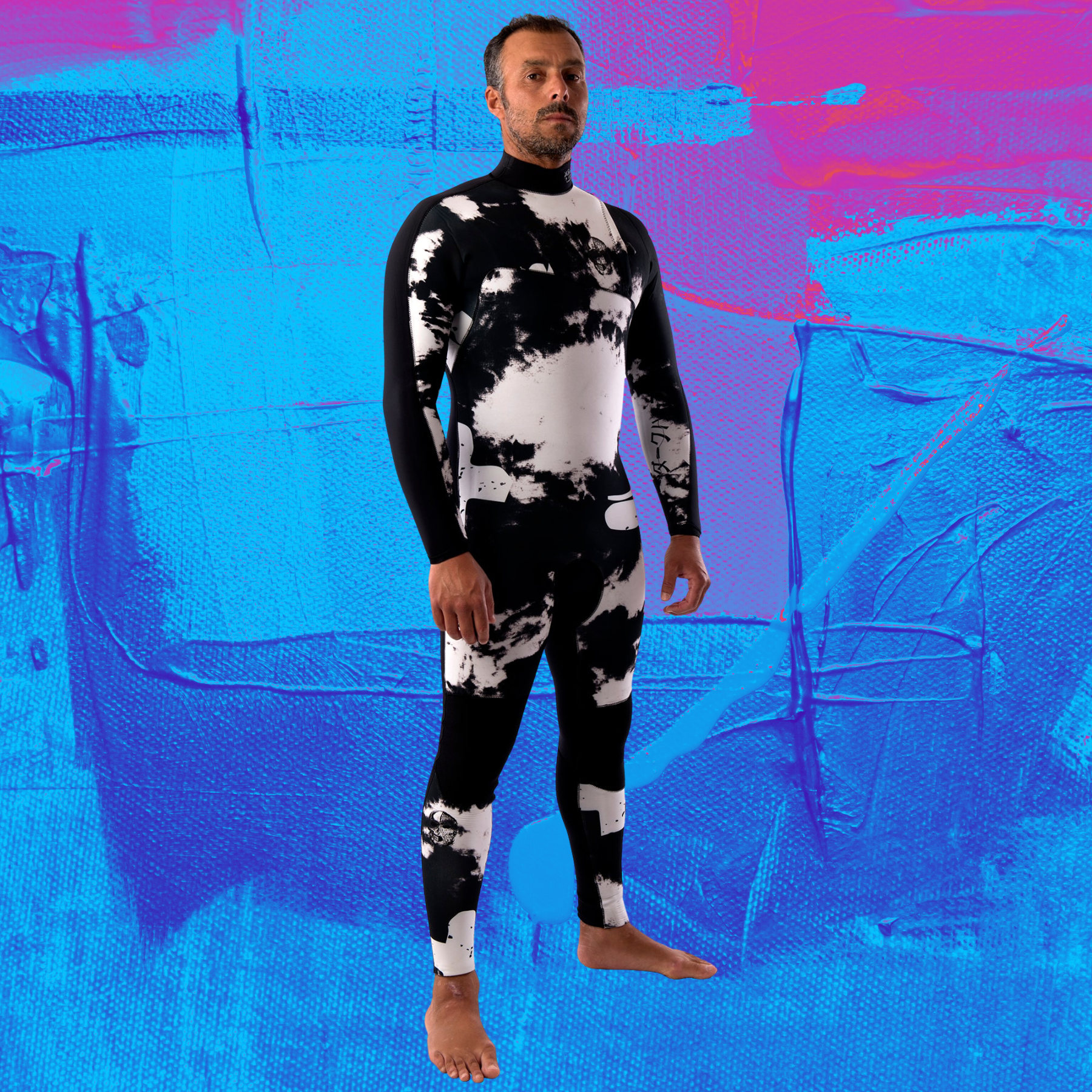 men wetsuit janga the dark half 4/3mm 