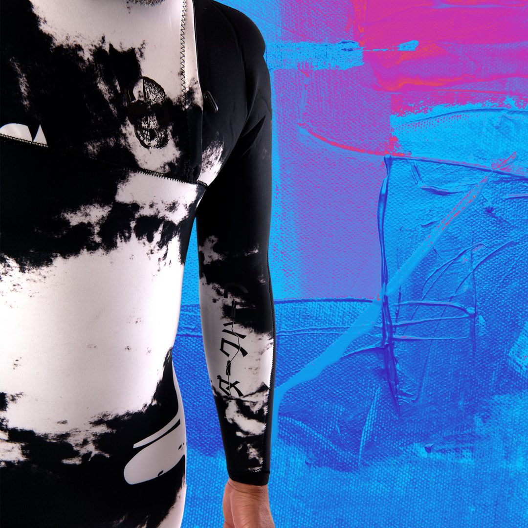 close up janga wetsuit 4/3mm  tie-dye color