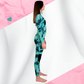 Side view – Women's JANGA ALL STARS TIE DYE Blue 3/2mm wetsuit for surfing kite windsurfing