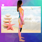 Side view  of tie-dye sublimation neoprene – JANGA ALL STARS 3/2mm wetsuit