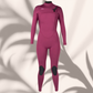 Woman wearing Xcel Comp 5/4mm wetsuit in cold water surfing conditions