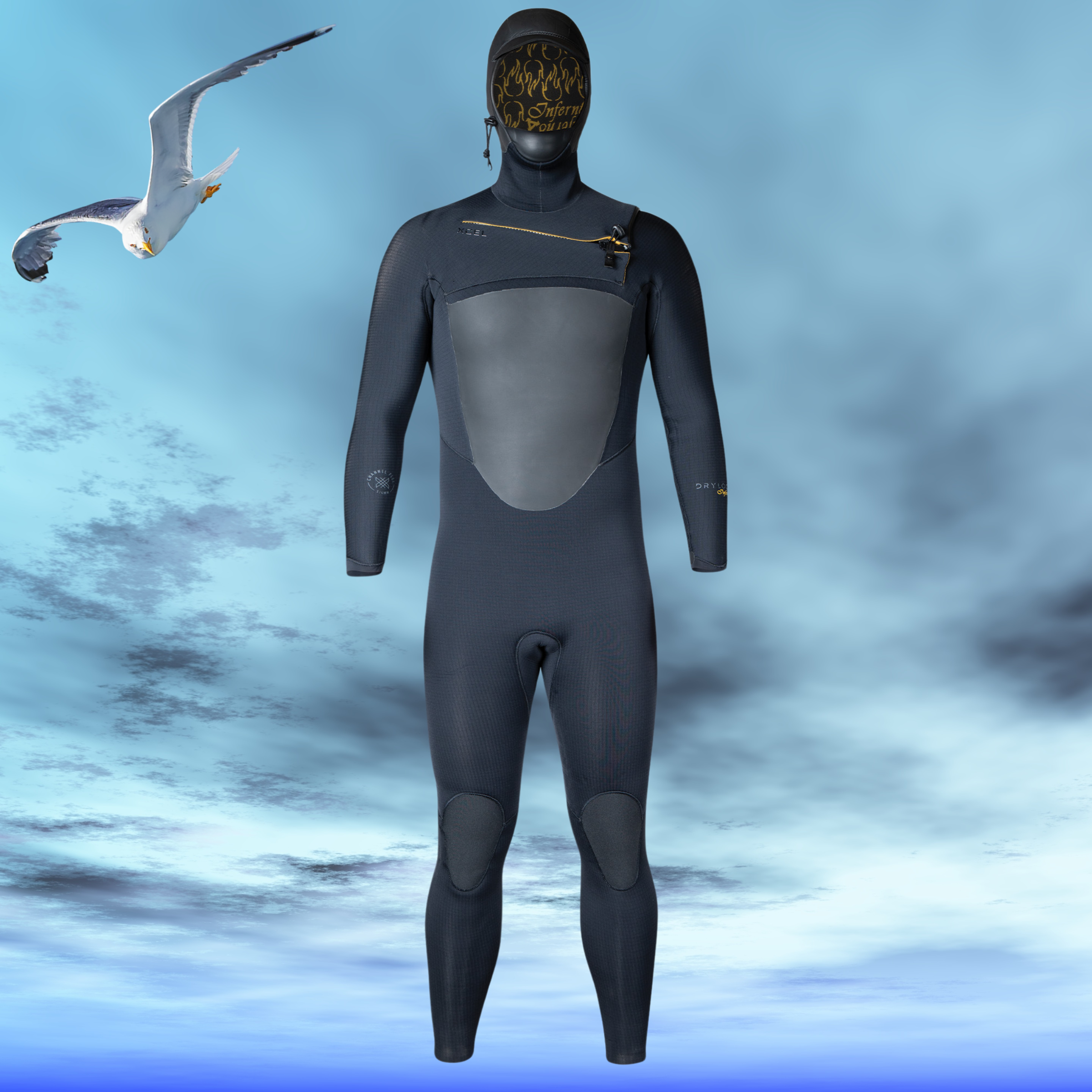 Wetsuit XCEL Drylock Hooded X2 5/4mm MC54DHN4 | SurfTattoo