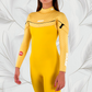 Front zip JANGA PLUS SERIES X-ZIP 4/3mm Yellow in 12–17°C surf