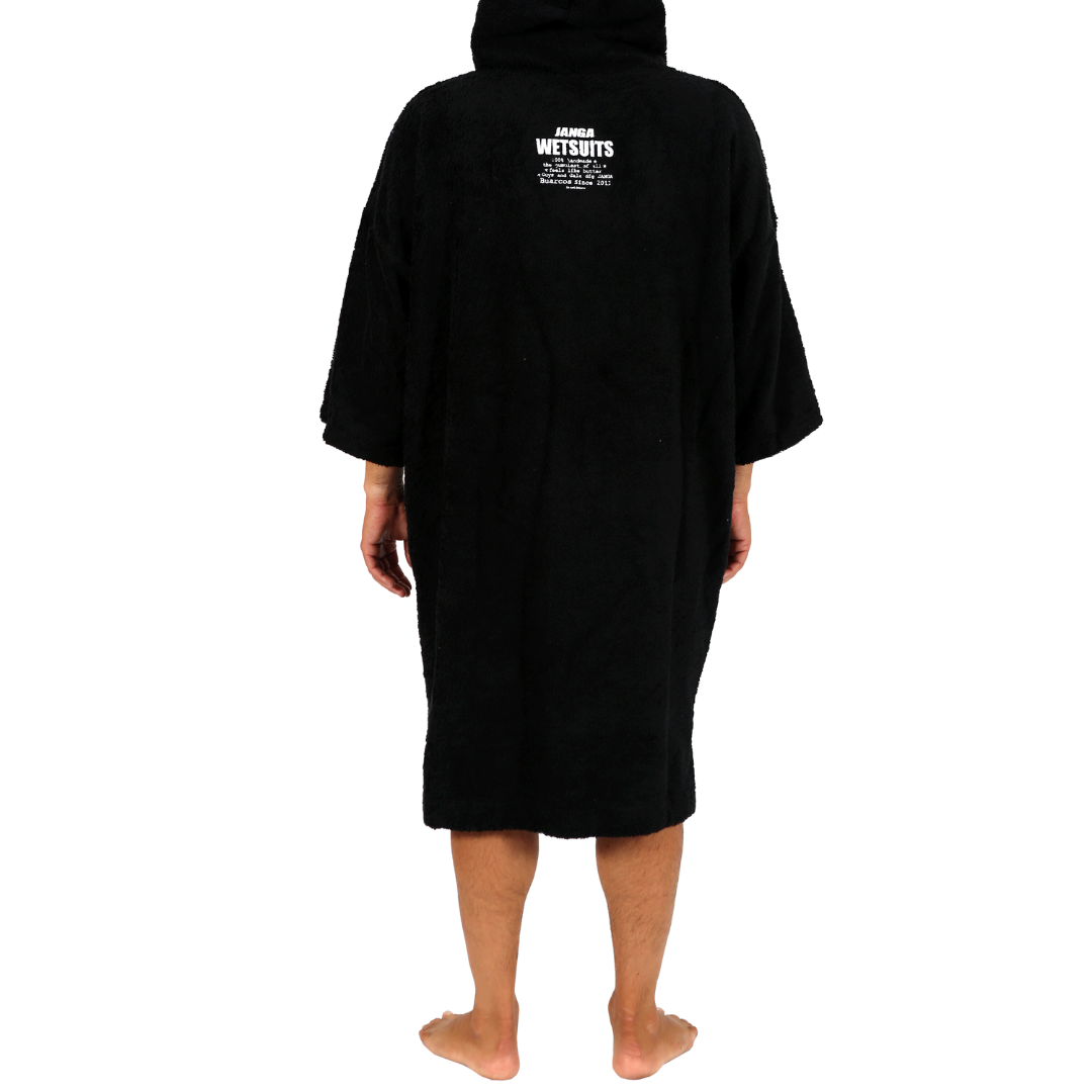 Men zipper poncho JANGA Black