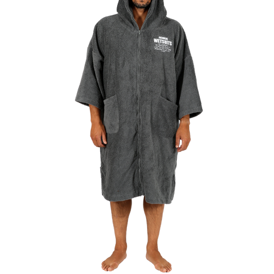 Men zipper poncho JANGA Grey