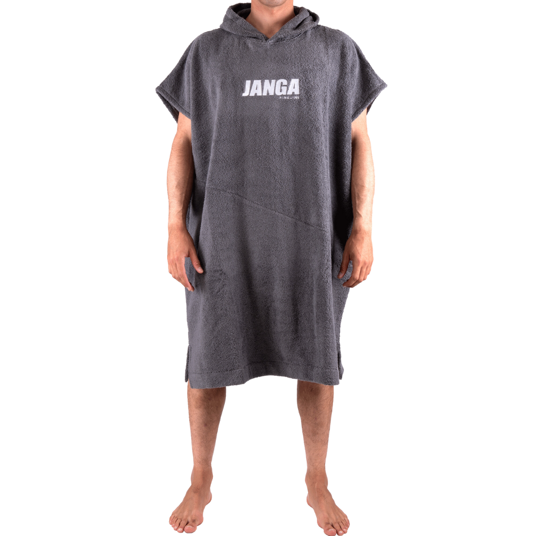 Men poncho JANGA fineline Grey