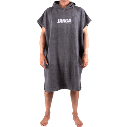 Men poncho JANGA fineline Grey