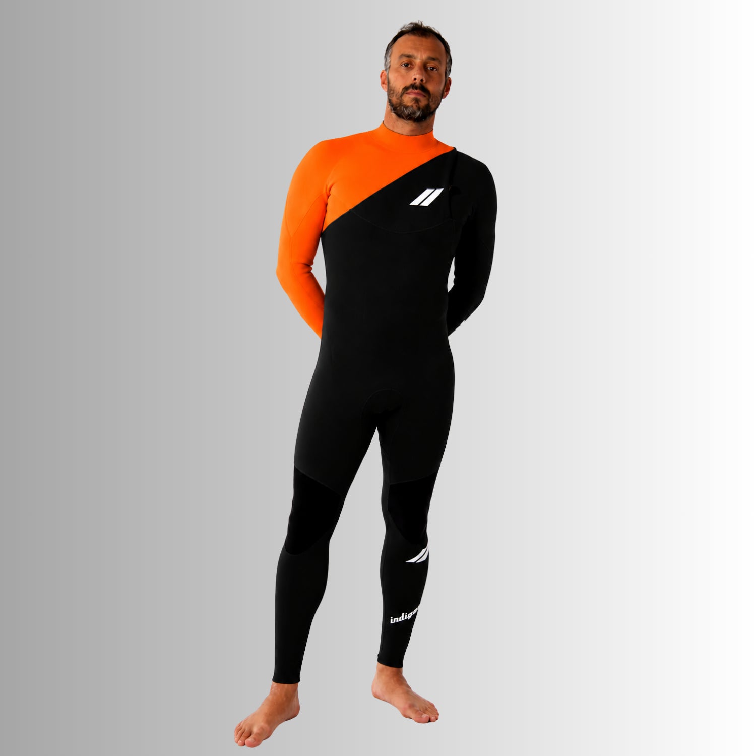Wetsuit JANGA INDIGENT 4/3mm Black/Orange | SurfTattoo