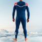 Back view of navy JANGA ACID  wetsuit
