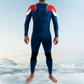 JANGA ACID navy wetsuit 4/3 mm reinforced kneepads detail
