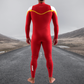 Limited edition JANGA ACID men’s wetsuit in red back view