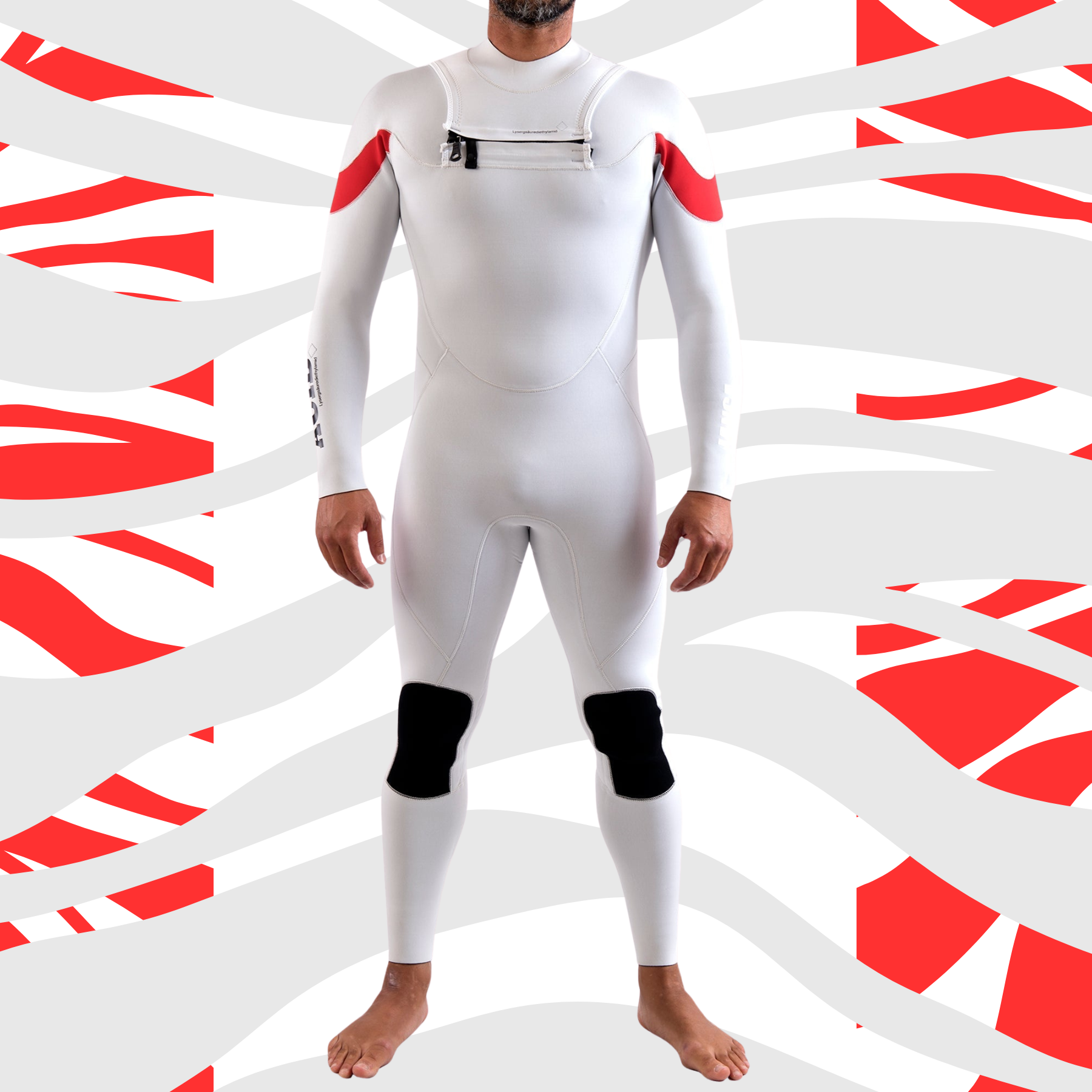 front view janga wetsuit acid 4/3mm thickness