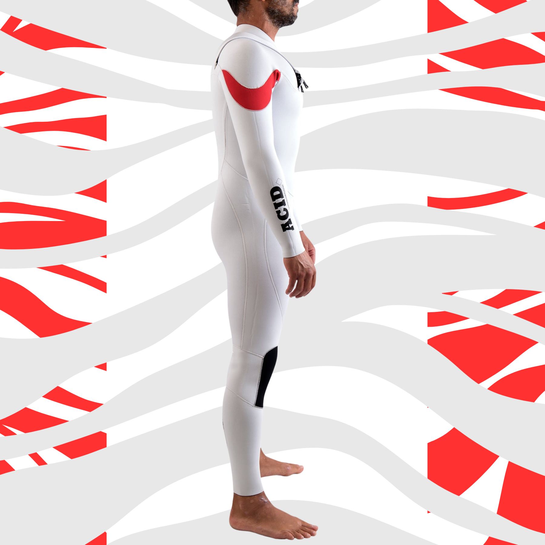 side view Limited edition JANGA ACID men’s wetsuit