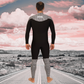 Wetsuit JANGA Acid Lite 4/3mm black  back view 