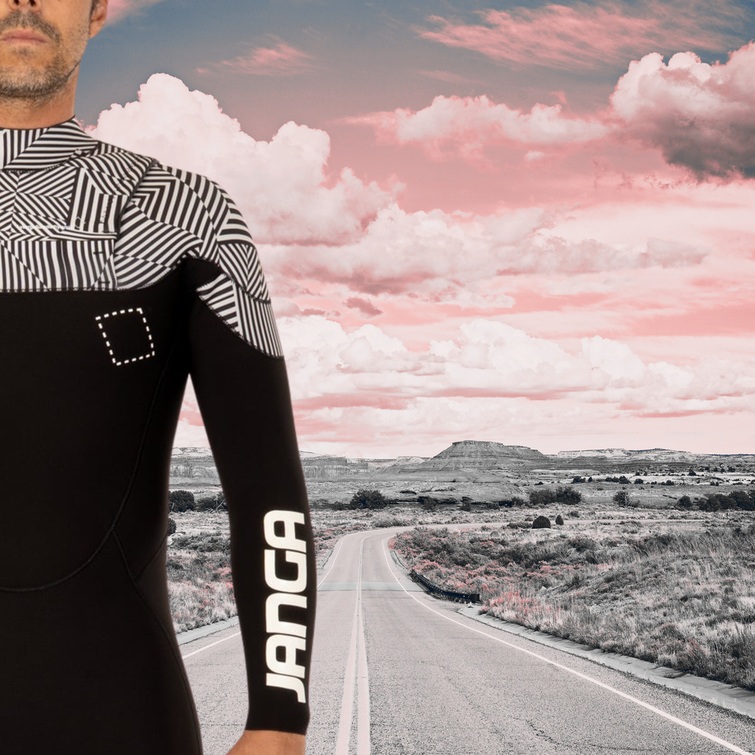 close up of Wetsuit JANGA Acid Lite 4/3mm black| SurfTattoo