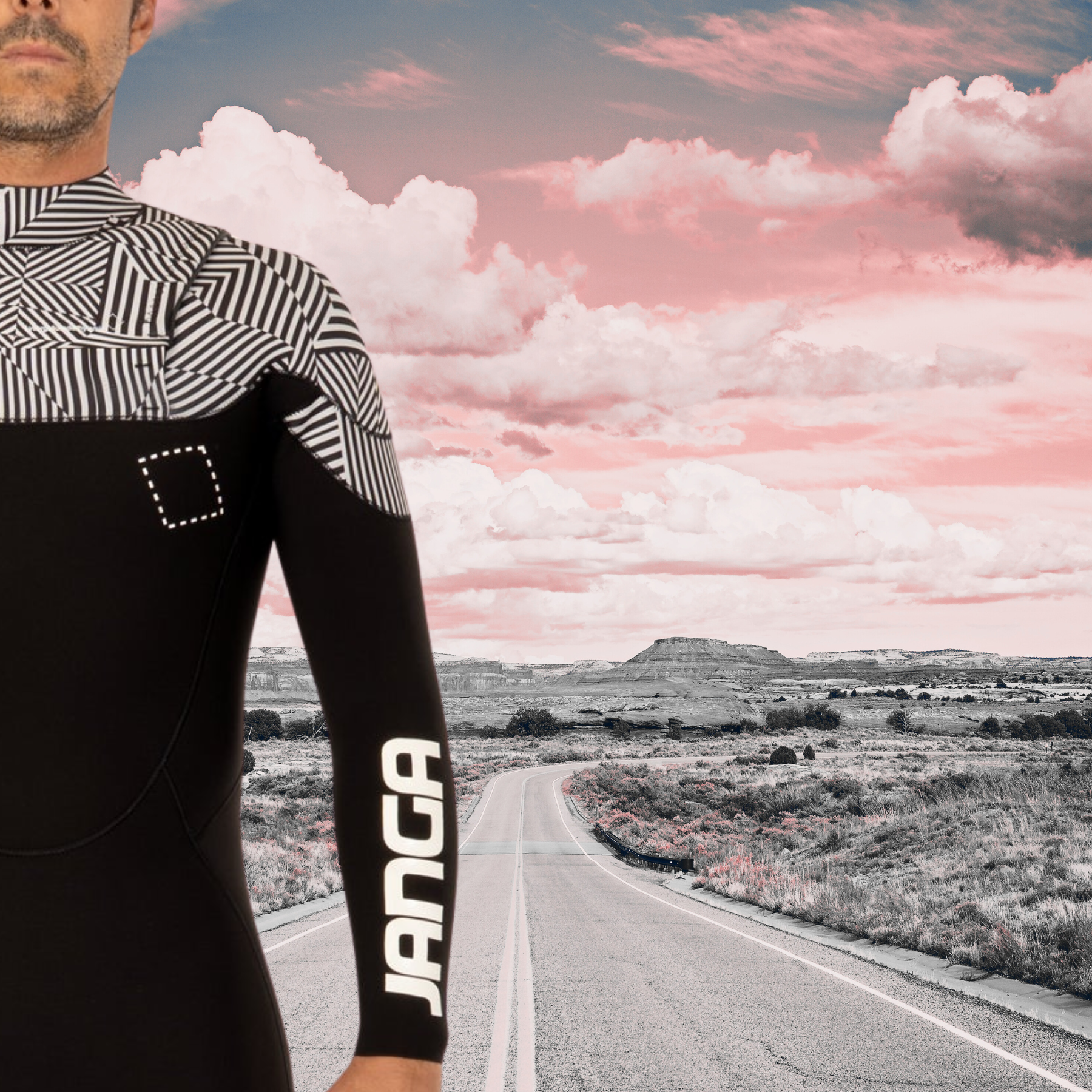 close up of Wetsuit JANGA Acid Lite 4/3mm black| SurfTattoo