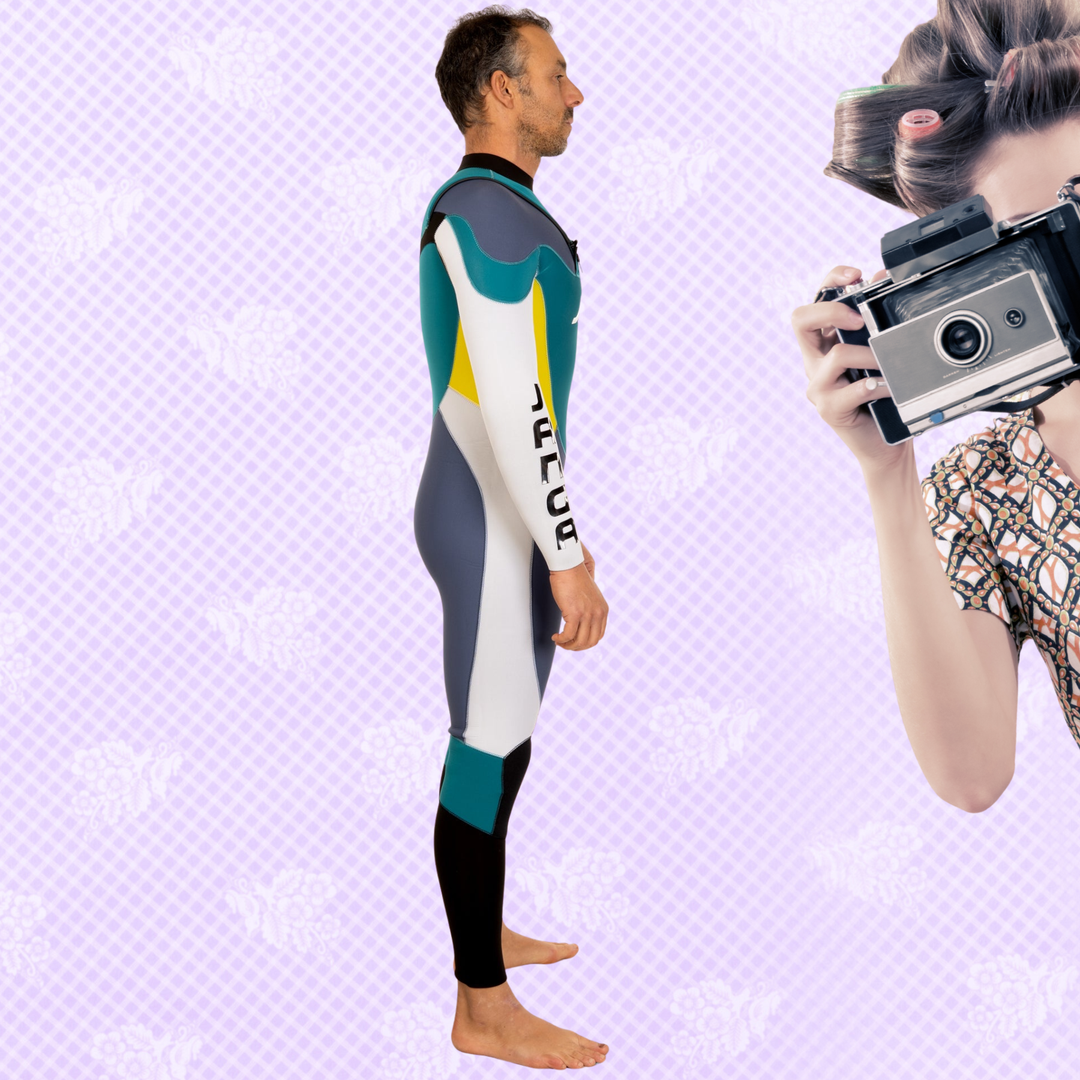 Wetsuit JANGA Acid Lite 4/3mm grey side view