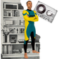 Wetsuit JANGA Acid Lite 4/3mm Yellow men front zip