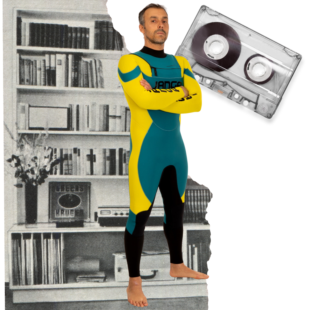 Wetsuit JANGA Acid Lite 4/3mm Yellow men front zip