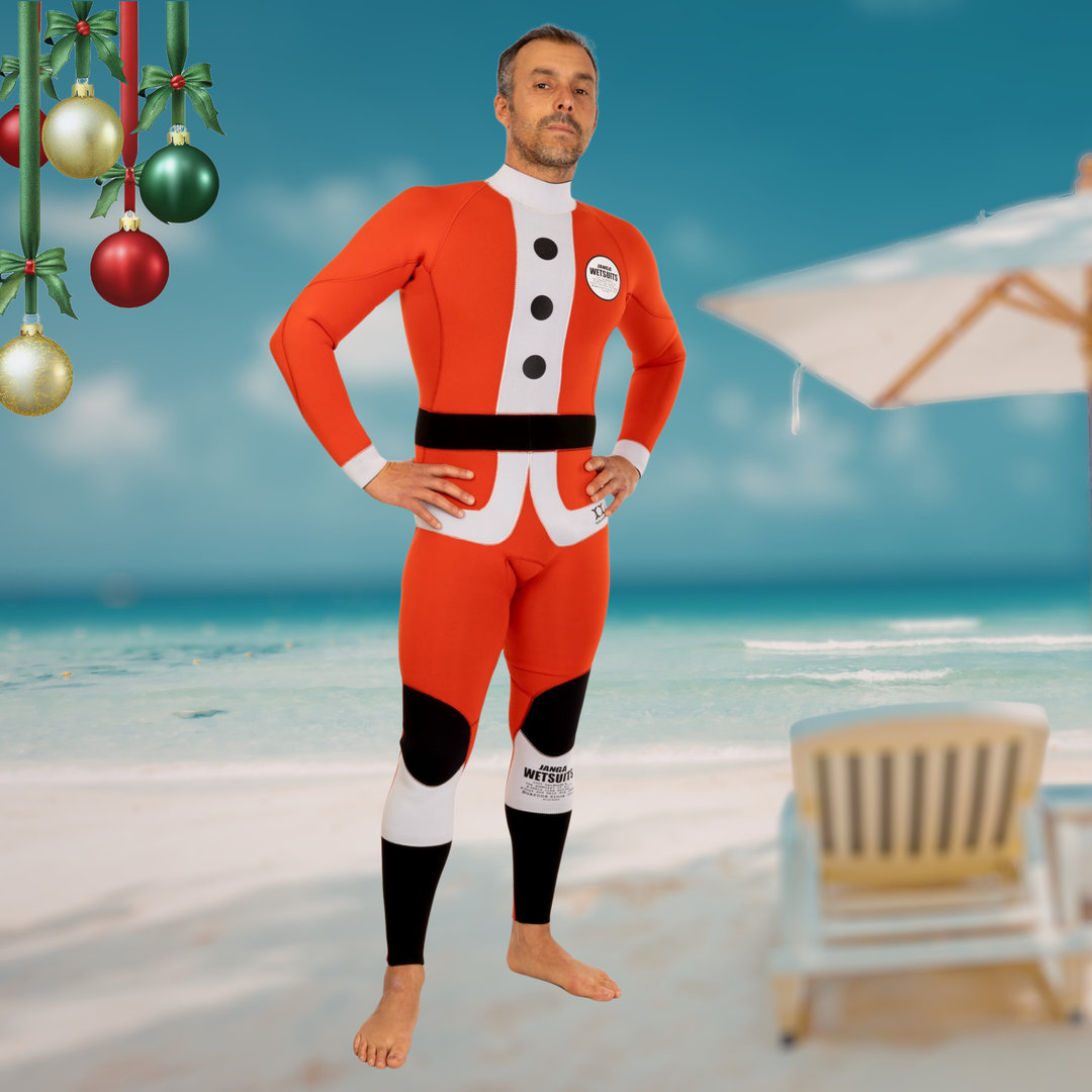 Wetsuit men JANGA XMAS 3mm santa claus front view